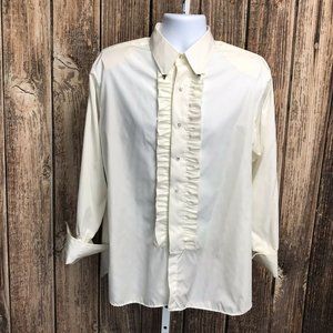 Ugo Vallini Button Down Dress Shirt ~ Sz 16.5